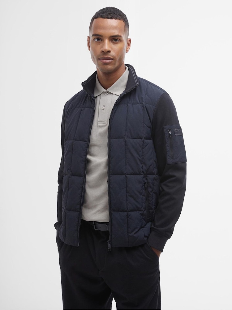 Barbour® International Otto Baffle Quilted Black Jacket - Image 1 of 7