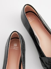Black Forever Comfort® Point Toe Bow Ballerinas - Image 7 of 8