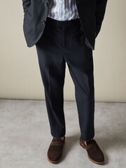 Reiss Navy Found 13-14 yrs Elasticated Waist Trousers - Image 3 of 4