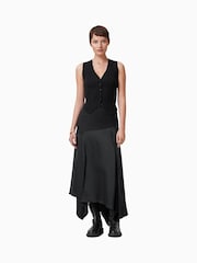 AllSaints Black Cruz Waistcoat - Image 3 of 6