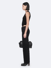 Sort - AllSaints Cruz Ribbet Strikket Vest - Billede 7 af 8