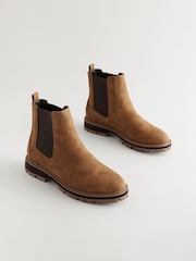 Tan Brown Extra Wide Fit Forever Comfort® Chelsea Boots - Image 1 of 5
