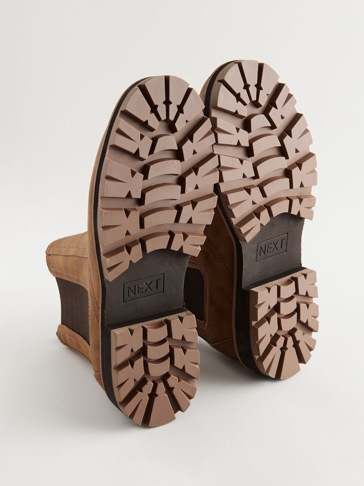 Tan Brown Extra Wide Fit Forever Comfort® Chelsea Boots - Image 3 of 5