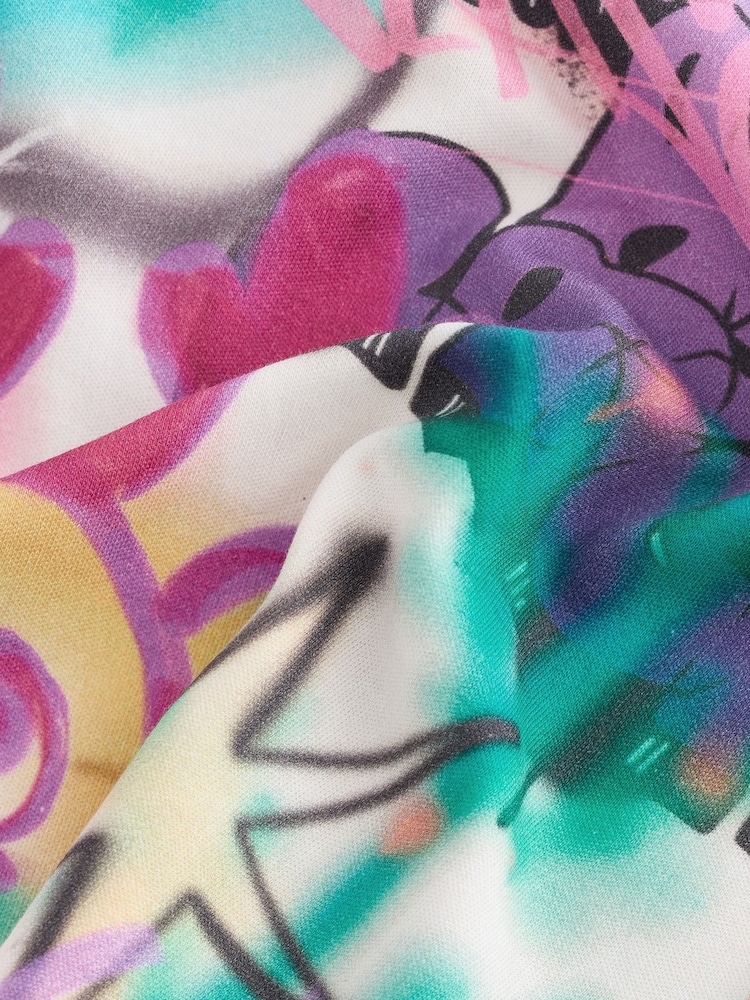 Multi Graffiti 100% Cotton Christmas Pyjamas (9mths-16yrs) - Image 9 of 9