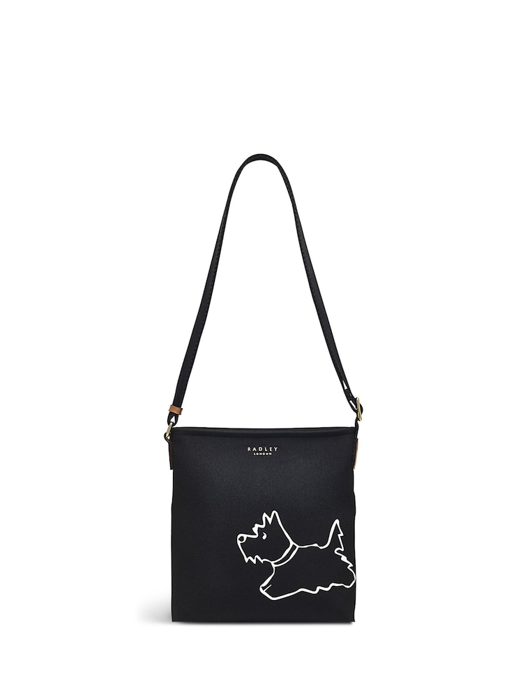 Radley London Palace Gardens Small Zip-Top Cross-Body Black Bag - Image 1 of 4