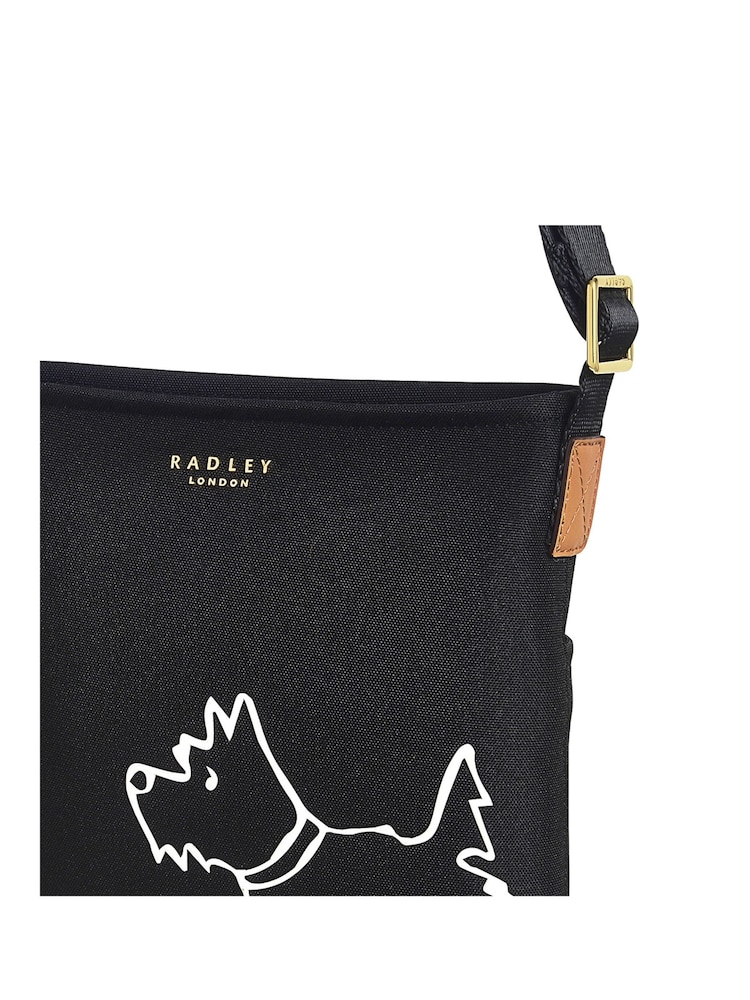Radley London Palace Gardens Small Zip-Top Cross-Body Black Bag - Image 4 of 4