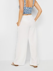 PixieGirl Petite White Wide Leg Trousers - Image 3 of 5