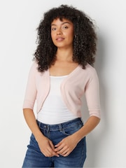 M&Co Pink Cropped Cardigan - Image 1 of 4