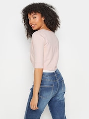 M&Co Pink Cropped Cardigan - Image 3 of 4