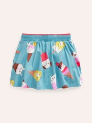 Boden Green Printed 100% Cotton Jersey Skort - Image 2 of 5