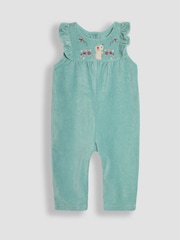 JoJo Maman Bébé Mouse Appliqué Velour Dungarees and Top Set - Imagen 2 de 7