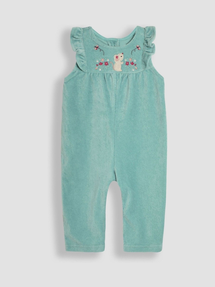 JoJo Maman Bébé Mouse Appliqué Velour Dungarees and Top Set - Imagen 2 de 7 JoJo Maman Bébé Mouse Appliqué Velour Dungarees and Top Set - Imagen 2 de 7