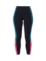 Sweaty Betty Black Beet Pink Reef Teal 7/8 Length Power UltraSculpt High Waist Workout Leggings - Image 8 of 8
