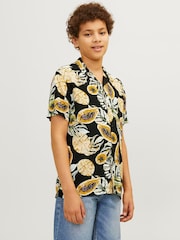 Revere Collar Printed Short Sleeve Shirt - Image 1 of 7
