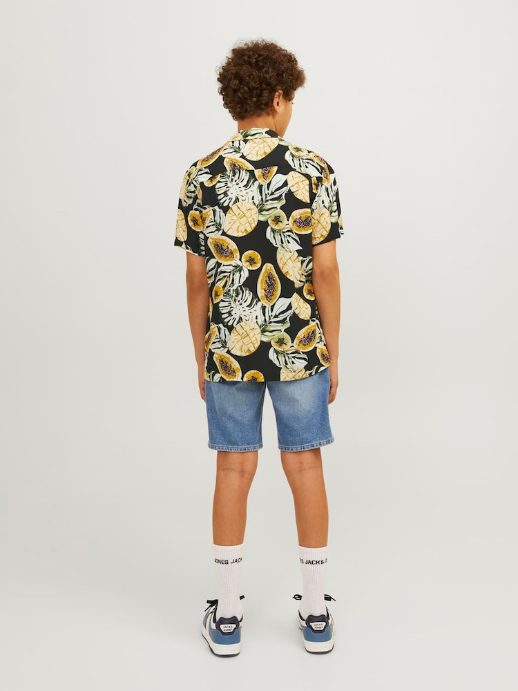 Revere Collar Printed Short Sleeve Shirt - Image 2 of 7