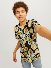 Revere Collar Printed Short Sleeve Shirt - Image 4 of 7
