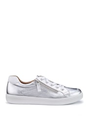 Hotter Silver Standard Fit Chase II Lace up / Zip Trainers - Image 1 of 4