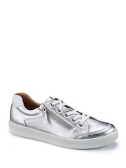 Hotter Silver Standard Fit Chase II Lace up / Zip Trainers - Image 2 of 4