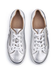 Hotter Silver Standard Fit Chase II Lace up / Zip Trainers - Image 4 of 4