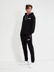 Ellesse Mens Primero Black 100% Cotton Hoodie - Image 1 of 7