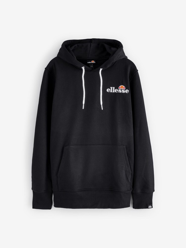 Ellesse Mens Primero Black 100% Cotton Hoodie - Image 7 of 7