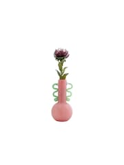 pt, Bright Pink Fiesta Vase with Handles - Image 2 of 4
