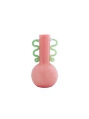 pt, Bright Pink Fiesta Vase with Handles - Image 3 of 4