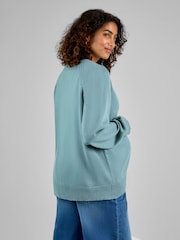 JoJo Maman Bébé Sage Green Buttoned Maternity Cardigan - Image 2 of 5