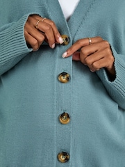 JoJo Maman Bébé Sage Green Buttoned Maternity Cardigan - Image 4 of 5