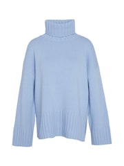 Barbour® Blue Josephine Roll Neck Knitted Jumper - Image 7 of 7