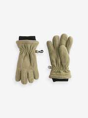 Sage Green Fleece Gloves (3-16yrs) - Image 1 of 3