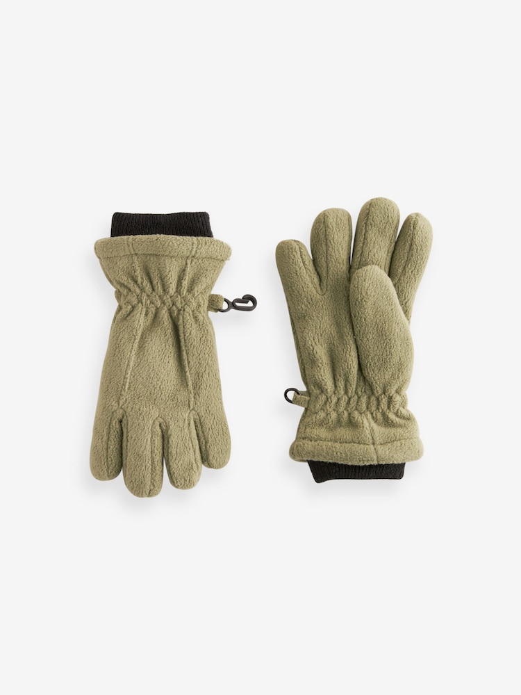 Sage Green Fleece Gloves (3-16yrs) - Image 1 of 3