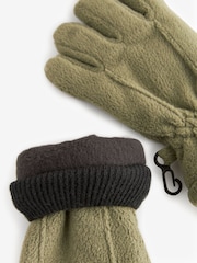 Sage Green Fleece Gloves (3-16yrs) - Image 3 of 3