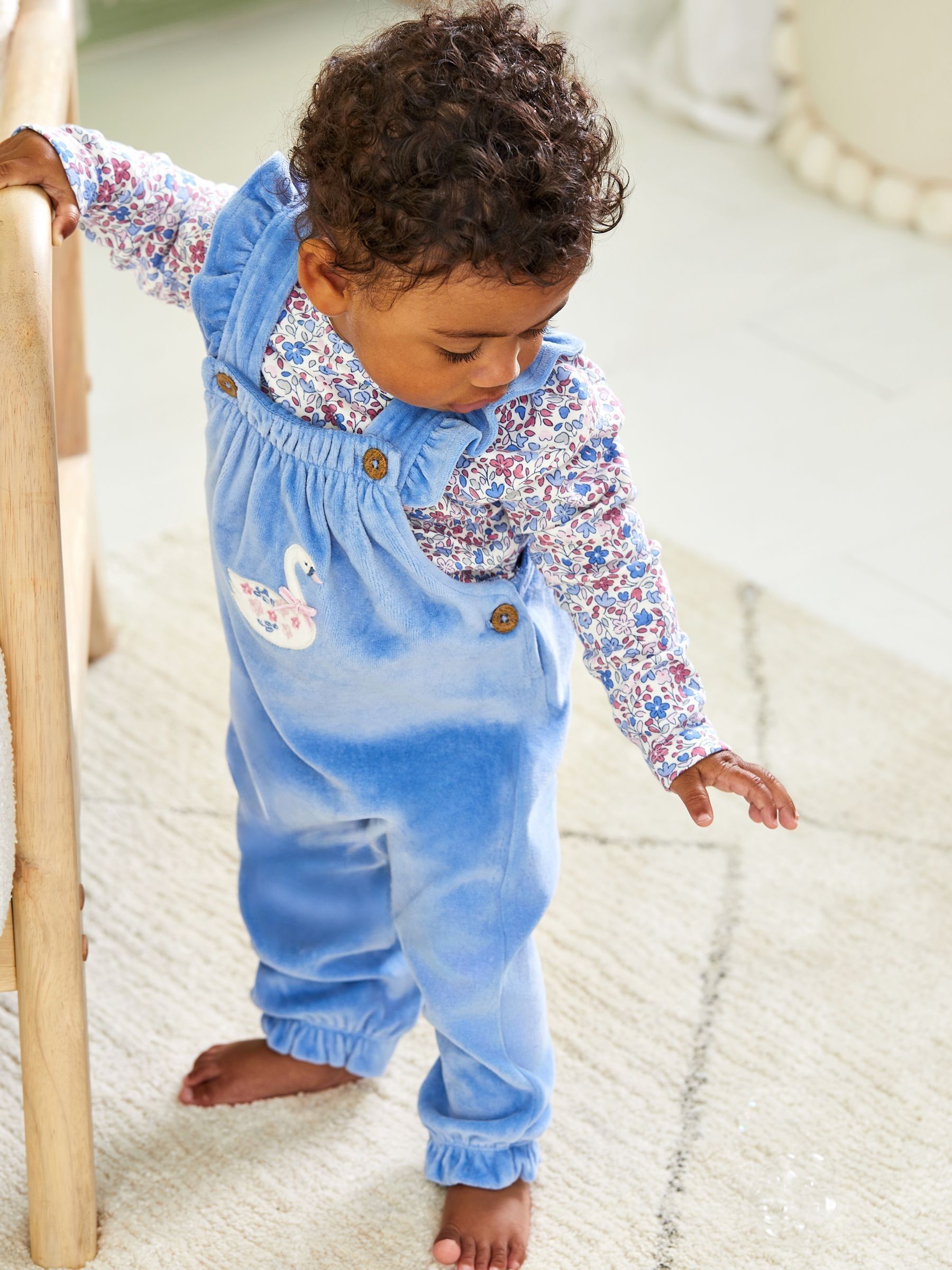 Velour overalls top