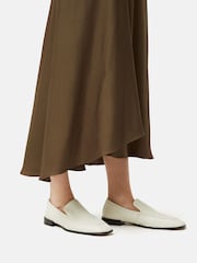 Jigsaw Green Satin Bias Asymmetric Skirt - Image 4 of 6