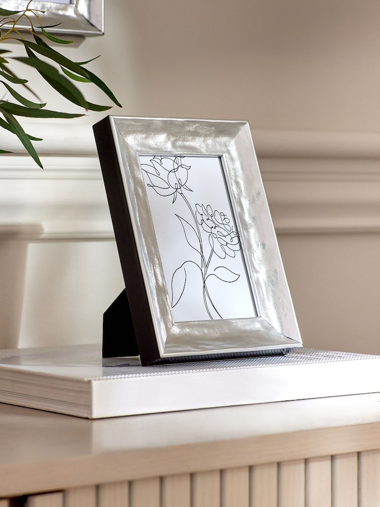 Silver Textured Photo Frame - Image 2 of 3