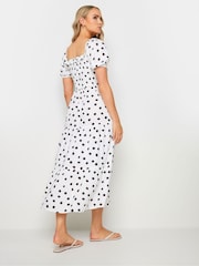 Long Tall Sally White Polka Dot Midi Dress - Image 4 of 6