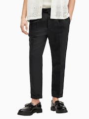 AllSaints Black Cross Tallis Trousers - Image 1 of 7