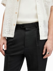 AllSaints Black Cross Tallis Trousers - Image 5 of 7