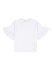 U.S. Polo Assn. White Womens Broderie Anglaise 100% Cotton T-Shirt - Image 7 of 9