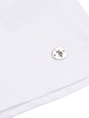 U.S. Polo Assn. White Womens Broderie Anglaise 100% Cotton T-Shirt - Image 8 of 9
