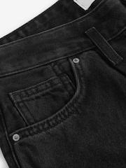 Black Palazzo Wide Leg 100% Cotton Jeans - Image 7 of 9