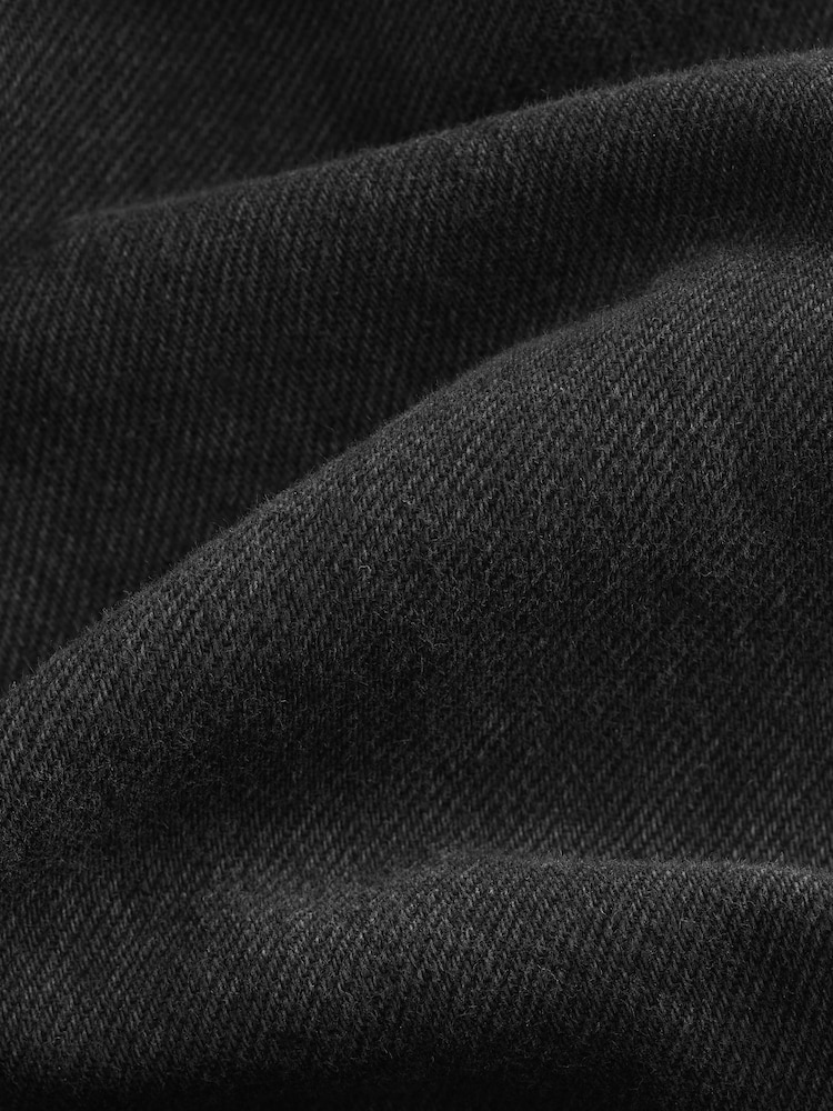 Black Palazzo Wide Leg 100% Cotton Jeans - Image 9 of 9