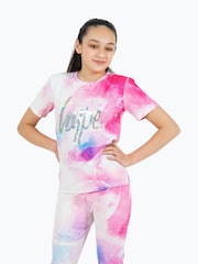 Hype. Girls Pink Space T-Shirt - Image 3 of 7