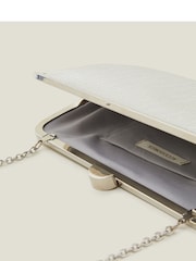 Accessorize Silver Metallic Clutch Bag - Image 4 of 4