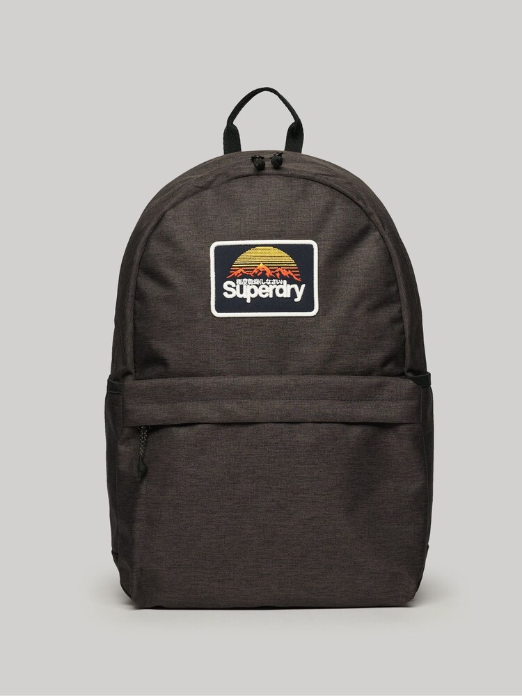 Superdry Grey Patched Montana Backpack - Image 1 of 5