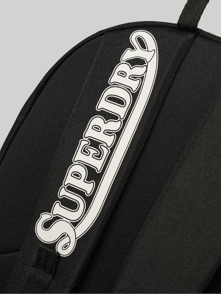 Superdry Black Patched Montana Backpack - Image 5 of 5 Superdry Black Patched Montana Backpack - Image 5 of 5