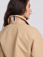 U.S. Polo Assn. Brown 100% Cotton Double Breasted Womens Trench Jacket - Image 6 of 9