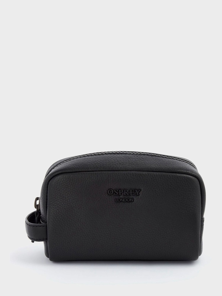 Neceser negro de cuero The Onyx pequeño de OSPREY LONDON - Imagen 1 de 4