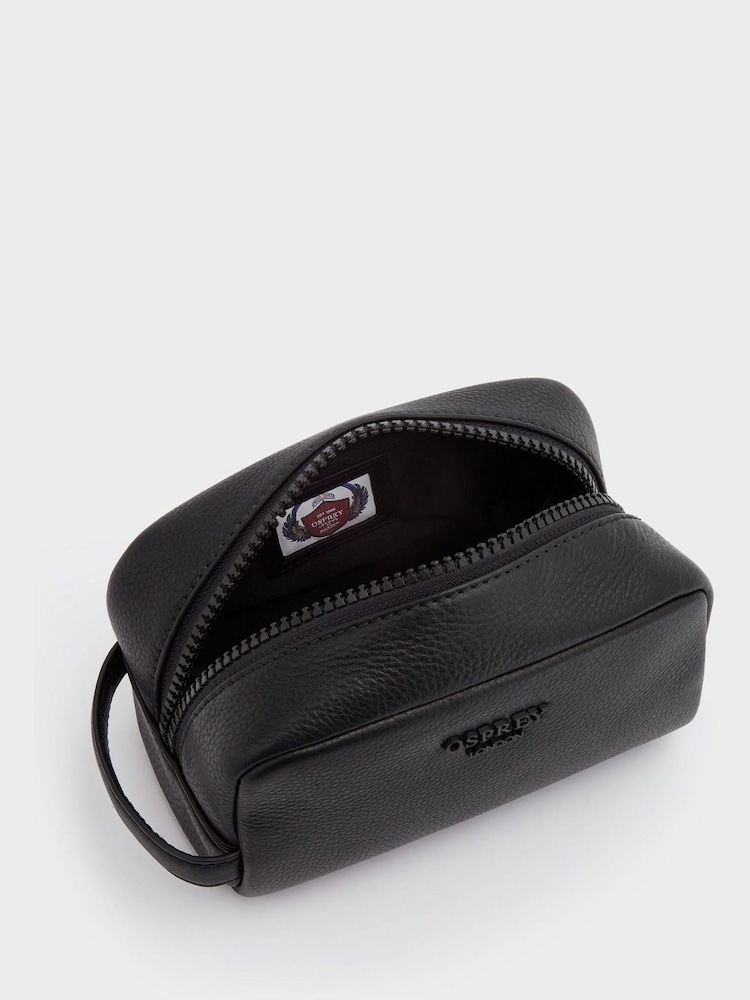 Neceser negro de cuero The Onyx pequeño de OSPREY LONDON - Imagen 2 de 4